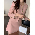 Woman Style Long Sleeve Skirt Set Fashion