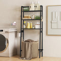 3-Tier Over The Toilet Storage Shelf with Adjustable Bottom Bar-Black