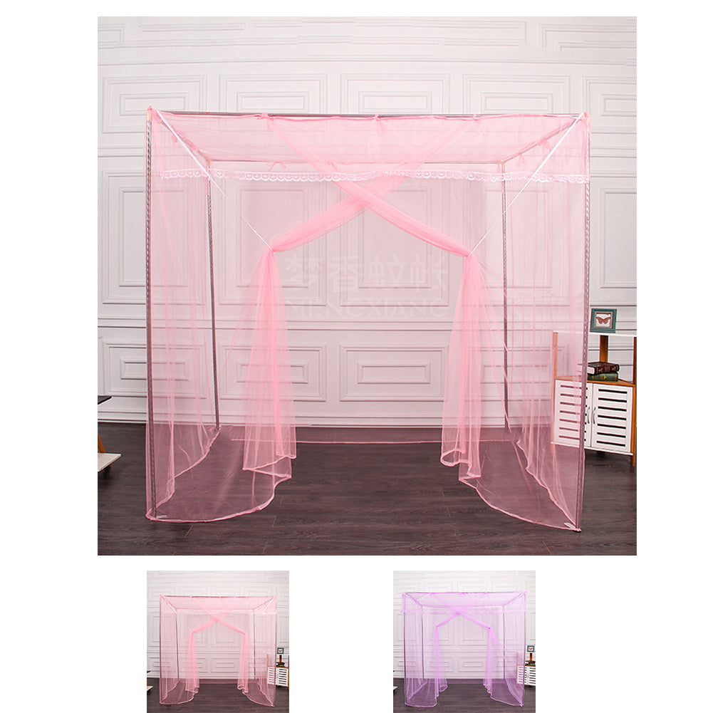 Polyester Opening Square Top Bed Solid Double