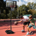 Height Adjustable Portable Shatterproof Backboard Basketball Hoop with 2 Nets