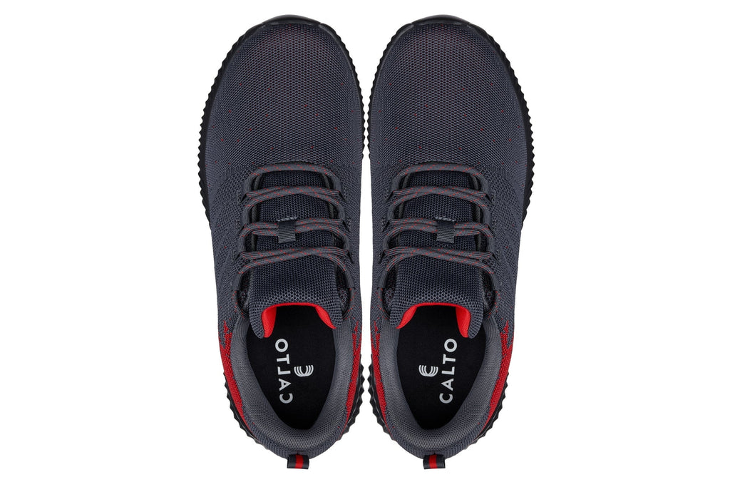 CALTO - Q218 - 2.8 Inches Taller (Grey/Red) - Ultra Lightweight