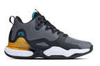 CALTO - Q392 - 3 Inches Taller (Gray/Orange) - Basketball High-Top Sneakers