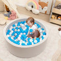 Kiddie Baby Playpen with 200 Ocean Balls and Storage Bag-Gray