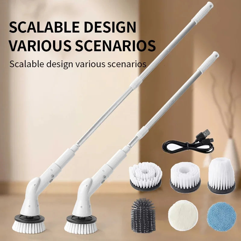 6 in 1 Electric Cleaning Brush Cordless Electric Spin Cleaning