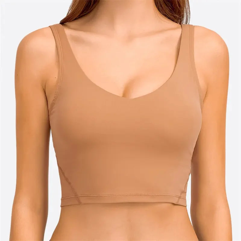 Nepoagym PASSION Tank Top with Shelf Built In Bra Crop Top with