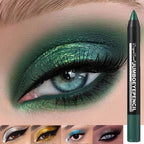 Smoky Dark Green Eyeshadow Pencil Stick Waterproof Pearlescent 12