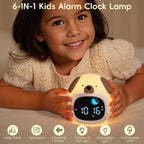 Alarm Clock for Teenager Puppy-Shape Toddler Sleep Training Clock Cute