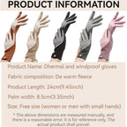 Cycling Warm Gloves Women Winter Skiing Bicycle Outdoor Sport Plush