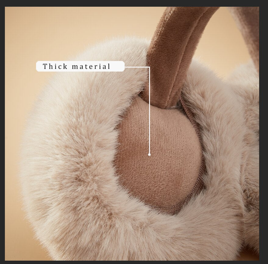 Winter New Plush Earmuffs Fashion Cute Warm Hood Woman Man Child