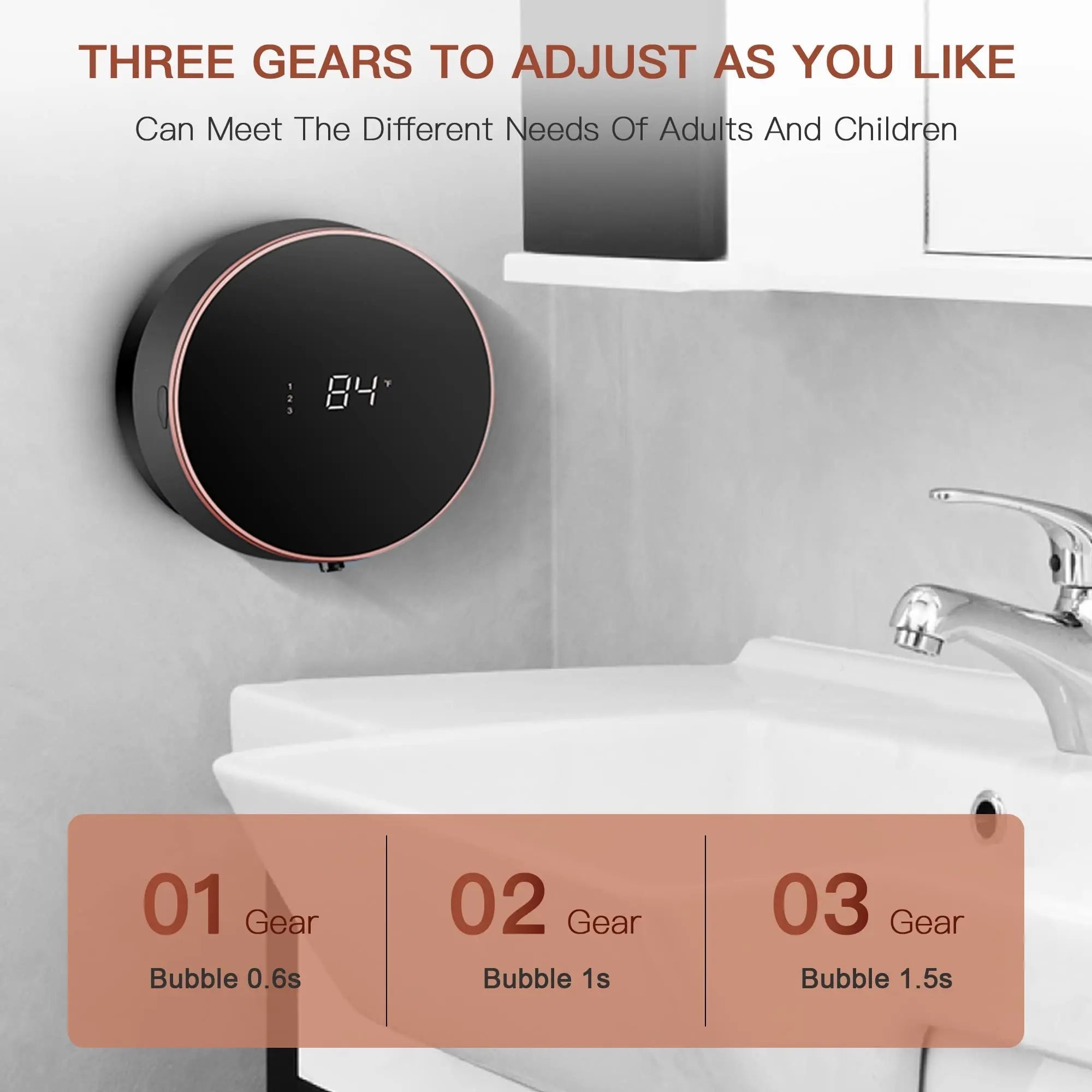 Automatic Soap Dispenser Foaming Hand Free Wall Mount Foam