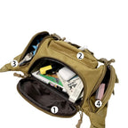 1000D Waterproof Oxford Men's Belt Fanny Pack Shoulder Messenger Bag