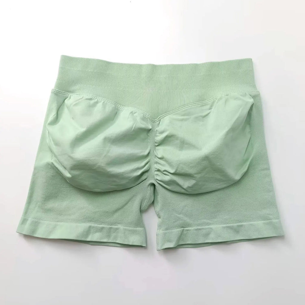 NCLAGEN Seamless Shorts 4.5" Gym Shorts Woman Scrunch Butt Fitness
