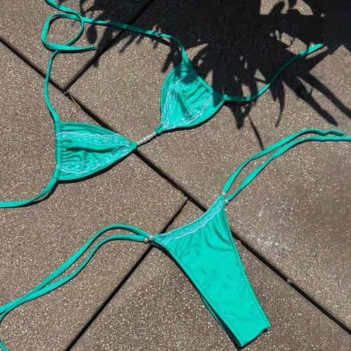 New Micro silk two piece swimsuit