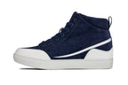 CALTO - S4132 - 2.6 Inches Taller (Navy Blue/White Sole) - Corduroy Ankle Top Sneak-boot