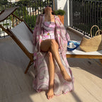 High fashion vintage one piece swimsuit with cover up