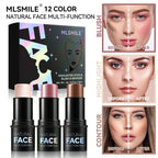 MLSMILE Highlight Contour 3-pack For 3D Makeup Brightening Skin Tone