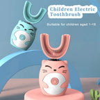 Ipx7 Waterproof Electric Toothbrush Kids U-shaped Sonic Smart