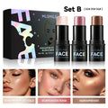 MLSMILE Highlight Contour 3-pack For 3D Makeup Brightening Skin Tone