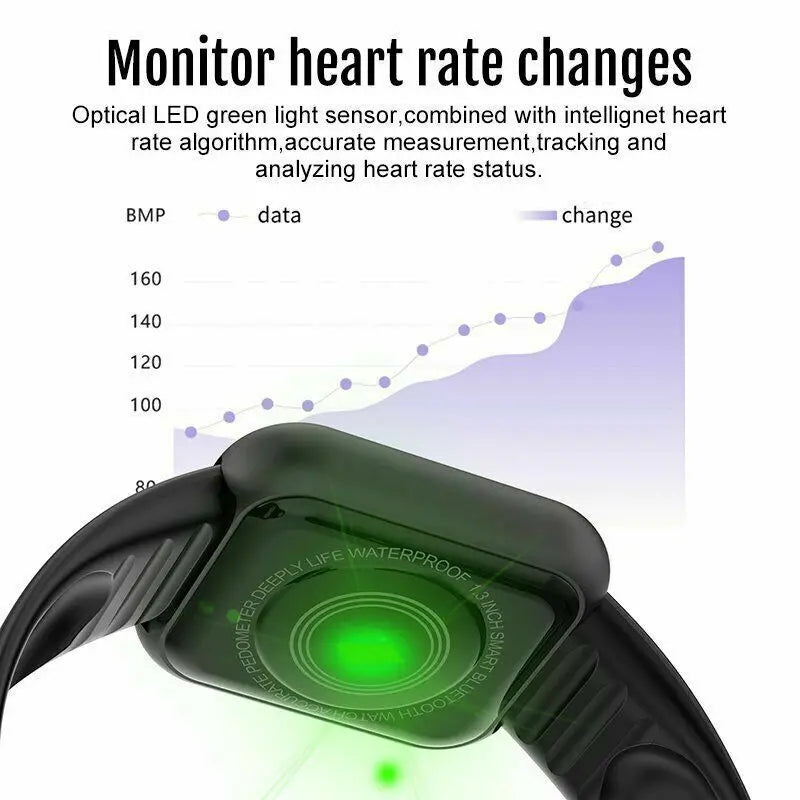 Multifunctional Smart Watch Men Women Bluetooth Connected Phone Music