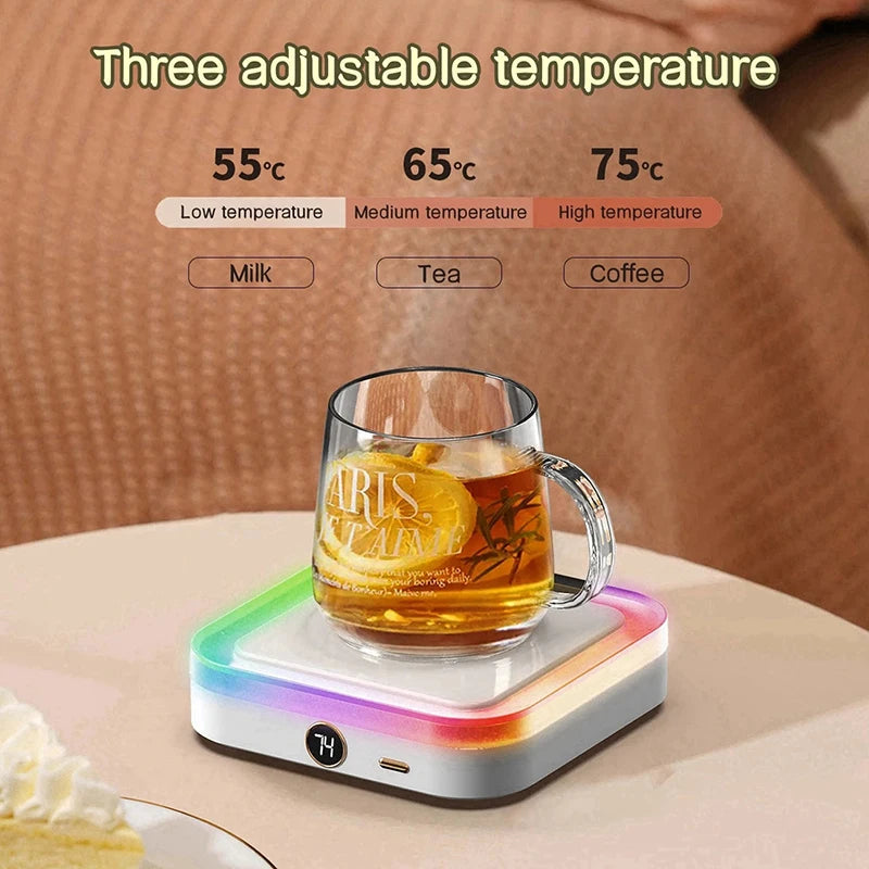 Coffee Mug Warmer DC5V USB Cup Warmer 3 Gear Temperature Heating