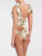 Vintage style one piece swimsuit
