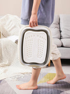 Foldable Footbath Massage Bucket Soaking Bucket Folding Basin Spa Foot