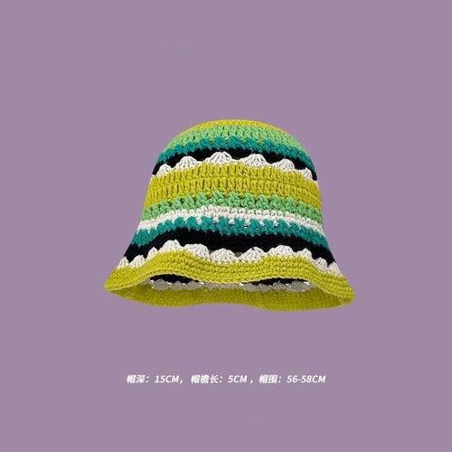 Handmade Knitted Bucket  Hat