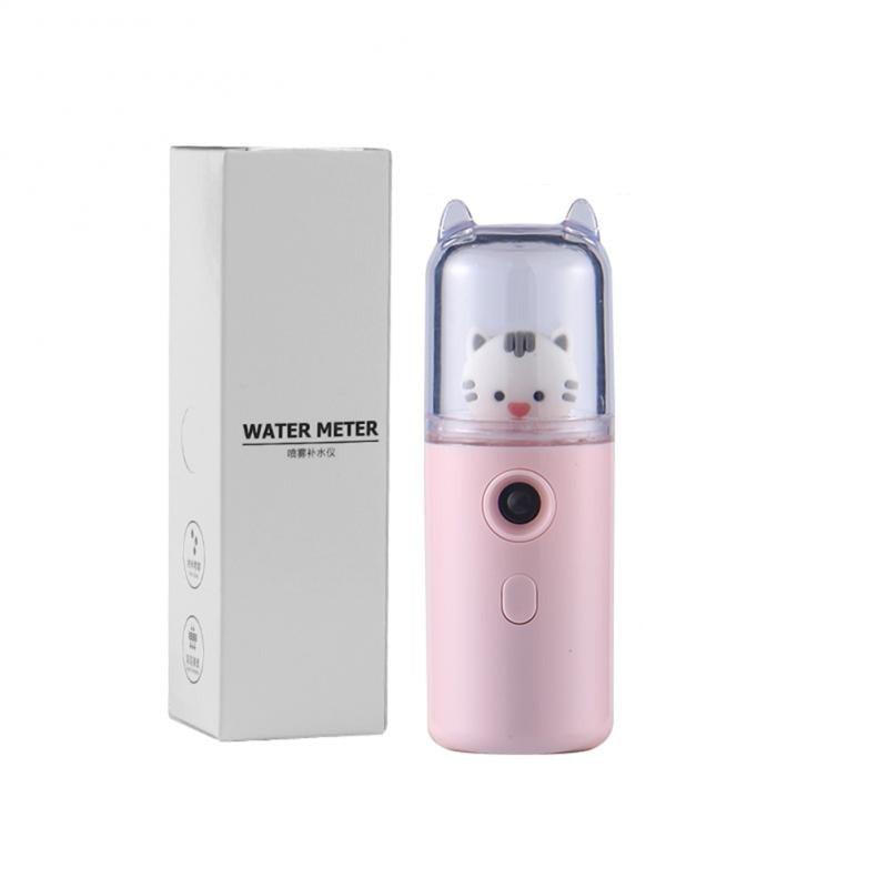 Cute Cat Mini Portable Hand-held Rehydrator Humidifier Face Sprayer