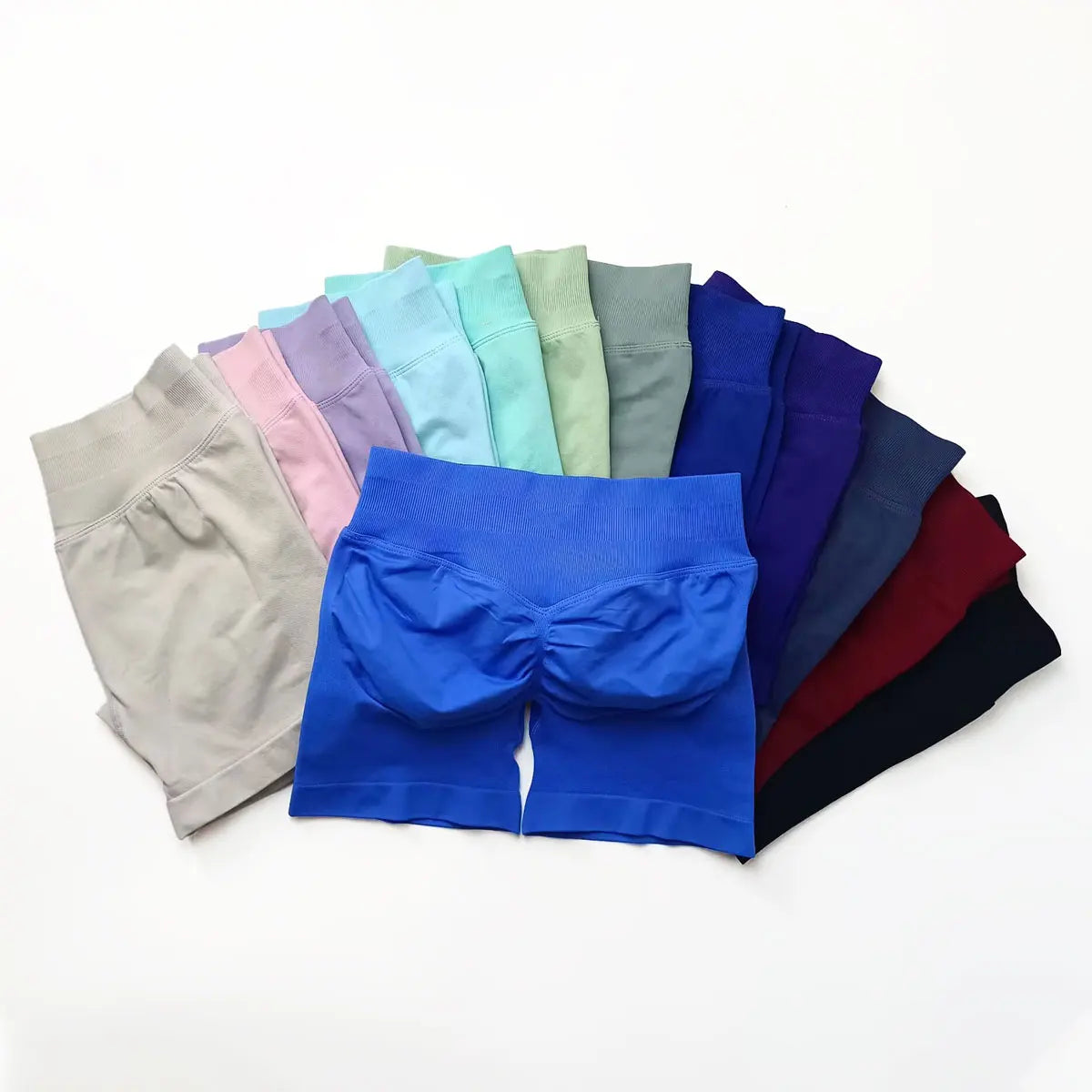 NCLAGEN Seamless Shorts 4.5" Gym Shorts Woman Scrunch Butt Fitness