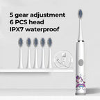 Kids Sonic Electric Toothbrush Colorful Cartoon For Kids Ultrasonic