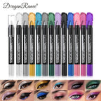 Smoky Dark Green Eyeshadow Pencil Stick Waterproof Pearlescent 12