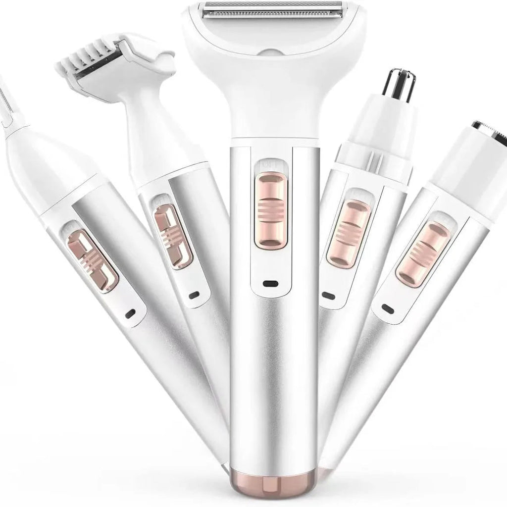 5 in 1 Electric Razor for Women Removal for Body Nose Hair Trimmer