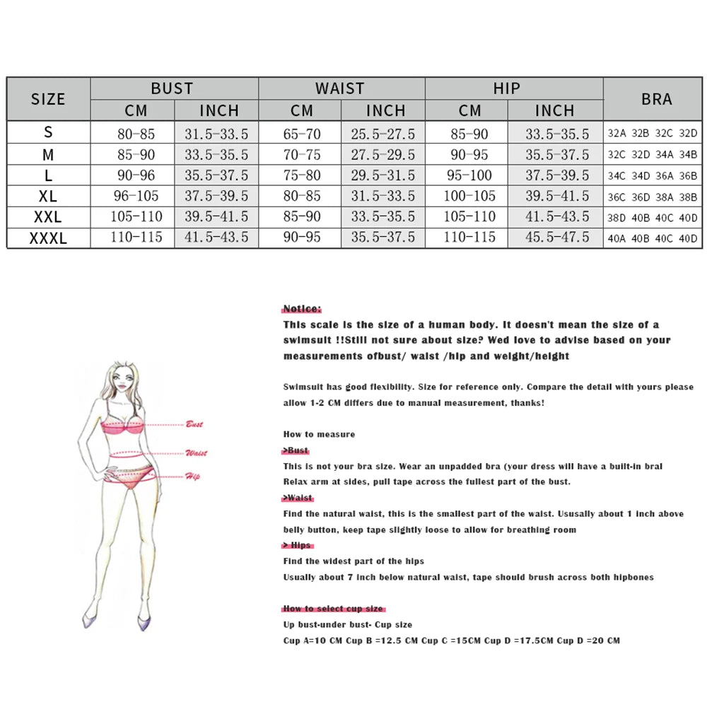 Bandeau 3Pcs swimsuit