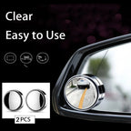 Adjustable Blind Spot Mirror 2 PC Set