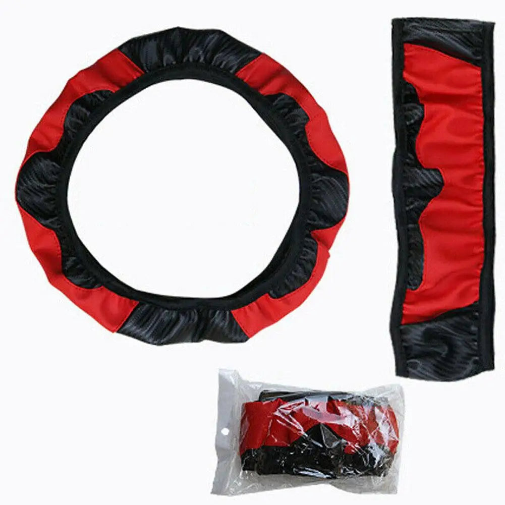 15 inch Vegan Leather Steering Wheel Cover