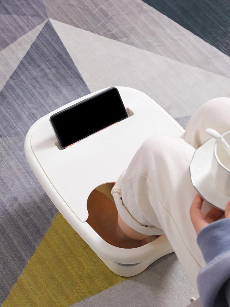 Foldable Footbath Massage Bucket Soaking Bucket Folding Basin Spa Foot