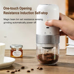 Electric Coffee Grinder USB Wireless Professional Ceramic Grinding