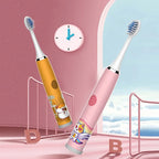 Kids Sonic Electric Toothbrush Colorful Cartoon For Kids Ultrasonic