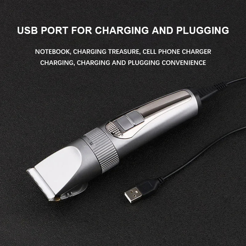Professional Barber Hair Clipper Electric Shave Razor Finish Cutting