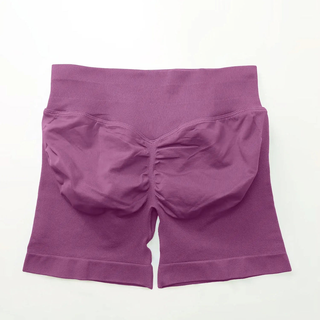 NCLAGEN Seamless Shorts 4.5" Gym Shorts Woman Scrunch Butt Fitness