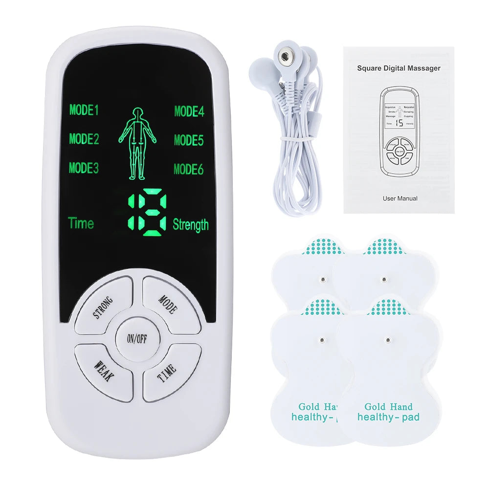 Tens Muscle Stimulator 6 Mode Electric EMS Acupuncture Body Massage