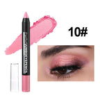 Smoky Dark Green Eyeshadow Pencil Stick Waterproof Pearlescent 12