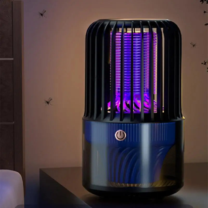 Fly Light Trap Portable Silent Fly Trap Lamp USB Rechargeable Fly