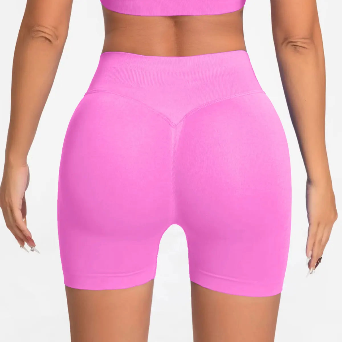NCLAGEN Seamless Shorts 4.5" Gym Shorts Woman Scrunch Butt Fitness