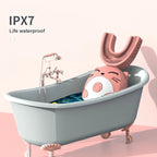 Ipx7 Waterproof Electric Toothbrush Kids U-shaped Sonic Smart