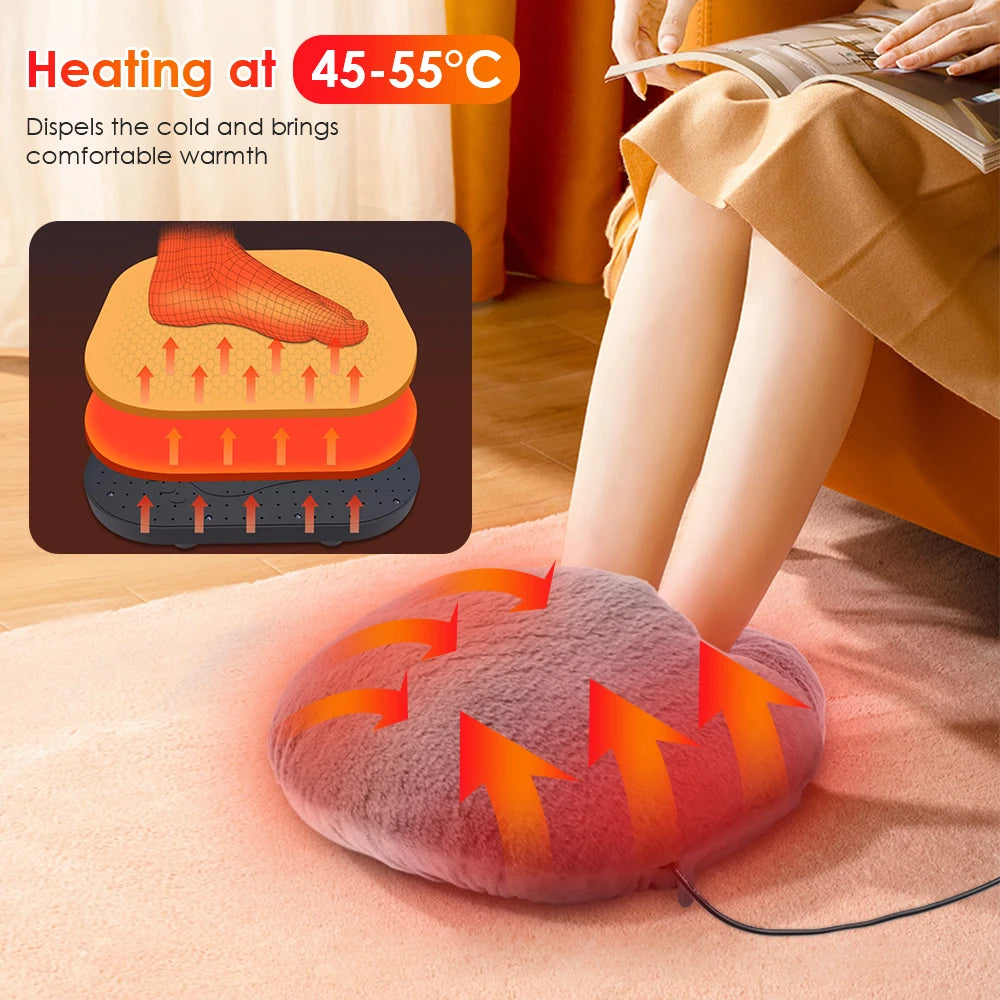 USB Foot Warmer Constant Temperature Heating Pad Soft Velvet Washable