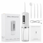 Electric Oral Irrigator Foldable Dental Water Jet Flosser USB 3 Mode