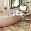Sliding Tub Transfer Bench with Extra-Wide Seat for Elderly and Disabled