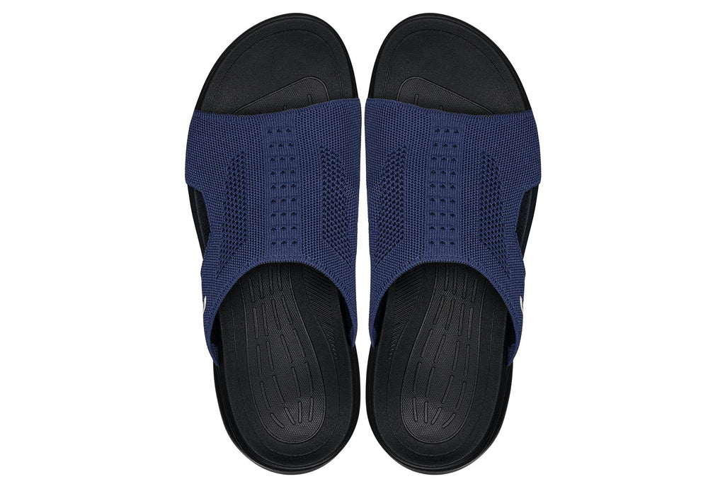 CALTO - X1659 - 2 Inches Taller (Black/Knitted Navy)