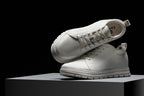CALTO - X2321 - 2.4 Inches Taller (White/White Sole) - Lace Up Casual Sneaker - Lightweight